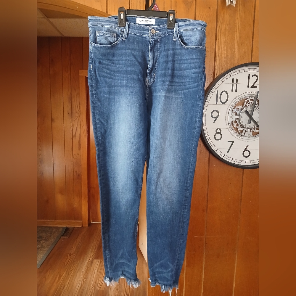 Flying Monkey Distressed Skinny Jeans